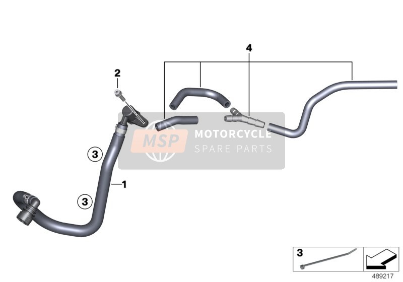 BMW C 400 X (0C09, 0C19) 2019 HOSE PIPES for a 2019 BMW C 400 X (0C09, 0C19)