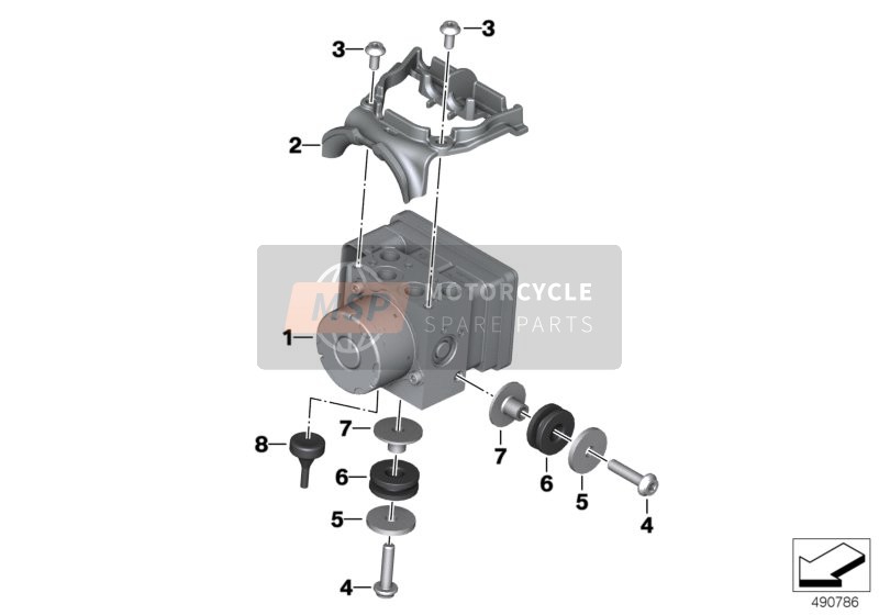 BMW C 400 X (0C09, 0C19) 2018 Modulateur de pression ABS pour un 2018 BMW C 400 X (0C09, 0C19)