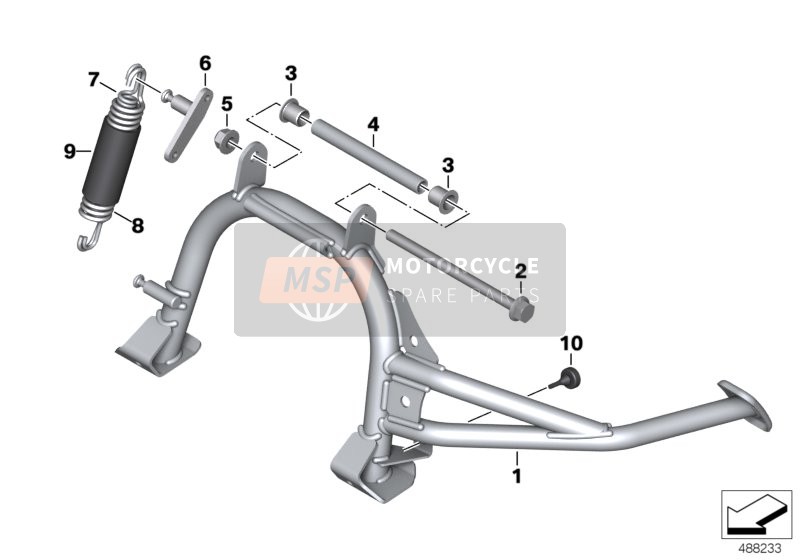 BMW C 400 X (0C09, 0C19) 2018 Center stand for a 2018 BMW C 400 X (0C09, 0C19)