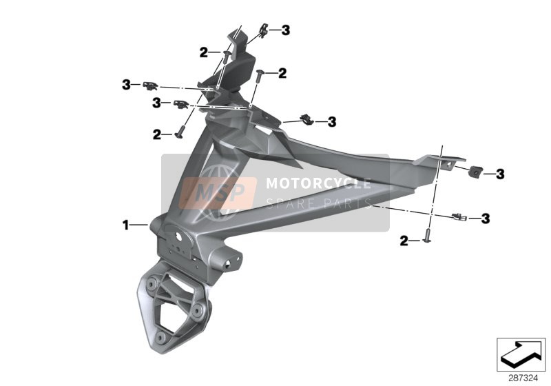 BMW C 600 Sport (0131, 0132) 2015 Soporte de matrícula para un 2015 BMW C 600 Sport (0131, 0132)