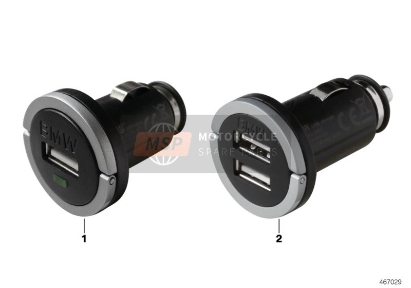 65412458285, Dual Usb Charger For Type A, BMW, 0