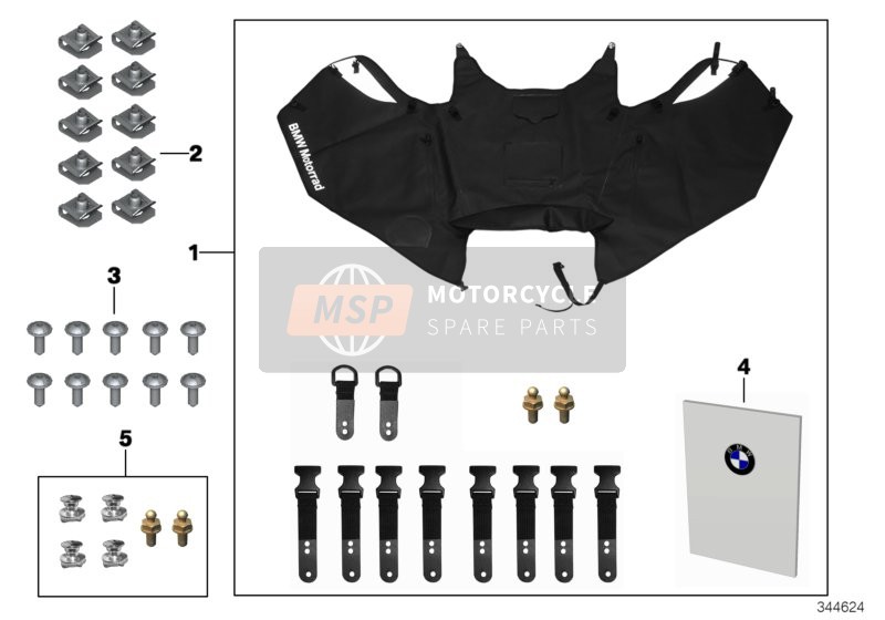 77318550076, Kit Di Riparazione Telo Per Scooter, BMW, 0