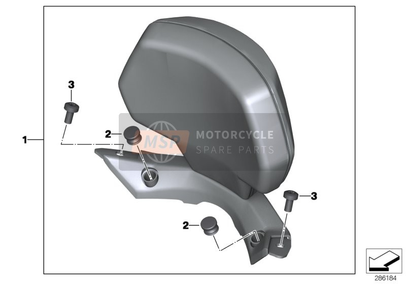 77348527045, Rückenlehne Sozius, BMW, 0