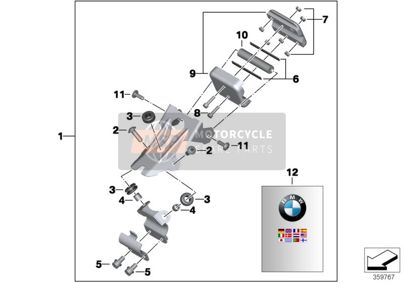 BMW C 600 Sport (0131, 0132) 2014 Pièces montées, BMW Motorrad Navigator pour un 2014 BMW C 600 Sport (0131, 0132)