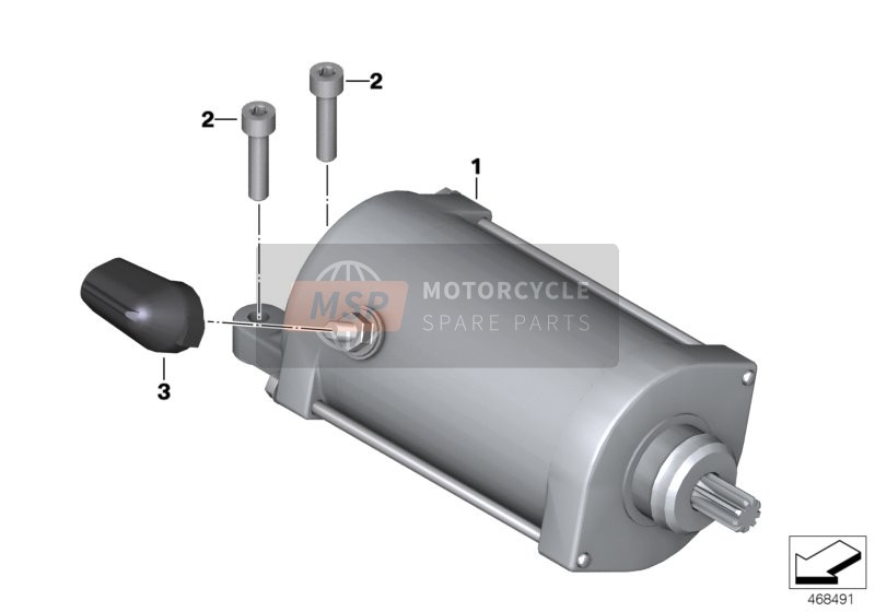 BMW C 600 Sport (0131, 0132) 2012 Starter voor een 2012 BMW C 600 Sport (0131, 0132)