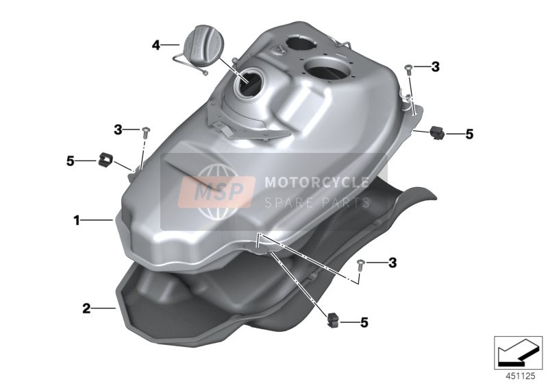BMW C 600 Sport (0131, 0132) 2013 FUEL TANK/MOUNTING PARTS for a 2013 BMW C 600 Sport (0131, 0132)