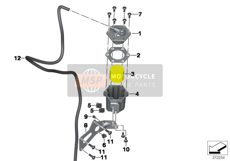 BMW C 600 Sport (0131, 0132) 2014 Ventilation, surveillance des émissions 1 pour un 2014 BMW C 600 Sport (0131, 0132)