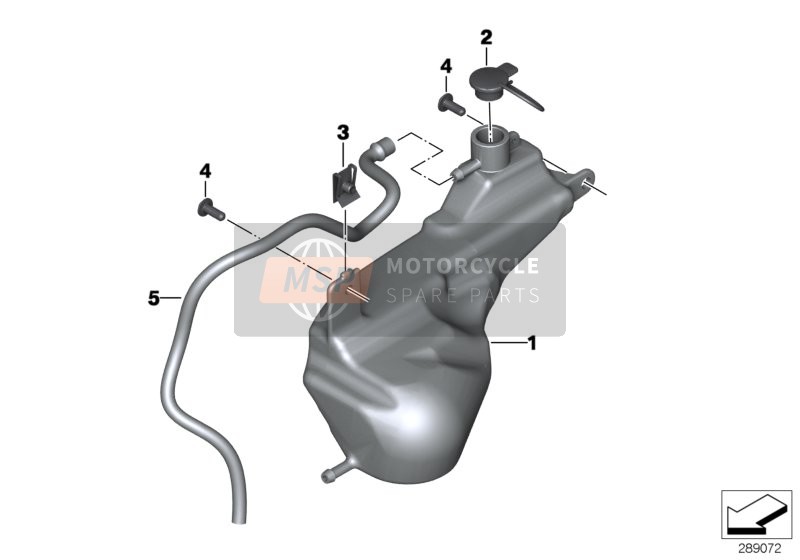 BMW C 600 Sport (0131, 0132) 2012 Expansievat voor een 2012 BMW C 600 Sport (0131, 0132)