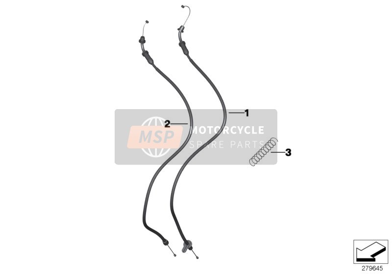 BMW C 600 Sport (0131, 0132) 2012 THROTTLE CABLES for a 2012 BMW C 600 Sport (0131, 0132)