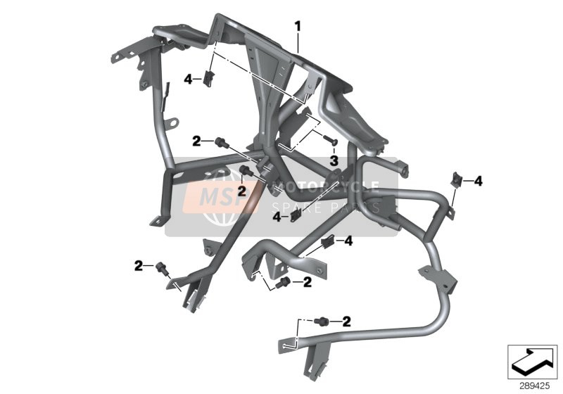 Soporte de moldura, delantero