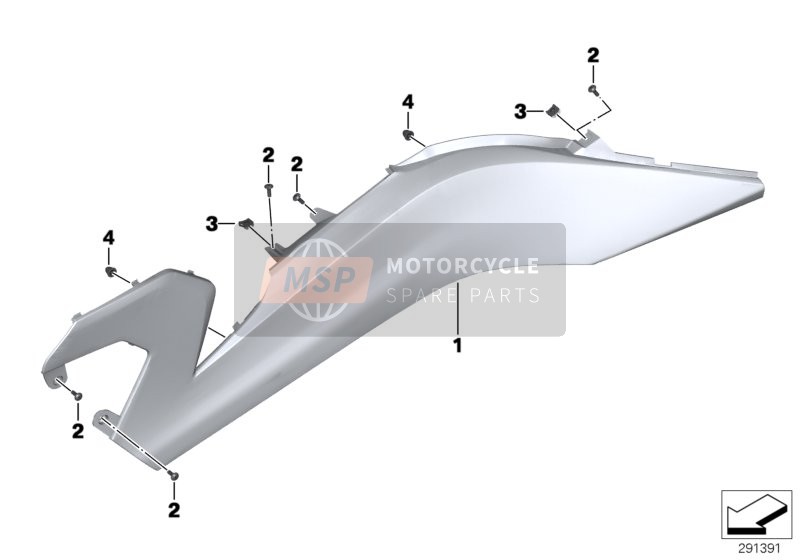 BMW C 650 GT (0133, 0134) 2015 Bekleding zijdel voor een 2015 BMW C 650 GT (0133, 0134)