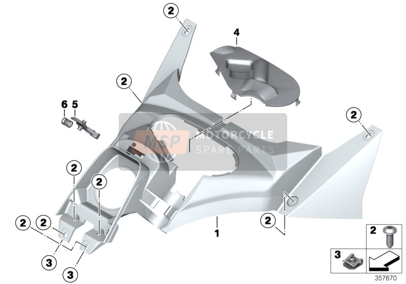 BMW C 650 GT (0133, 0134) 2014 COVERING FUEL TANK for a 2014 BMW C 650 GT (0133, 0134)