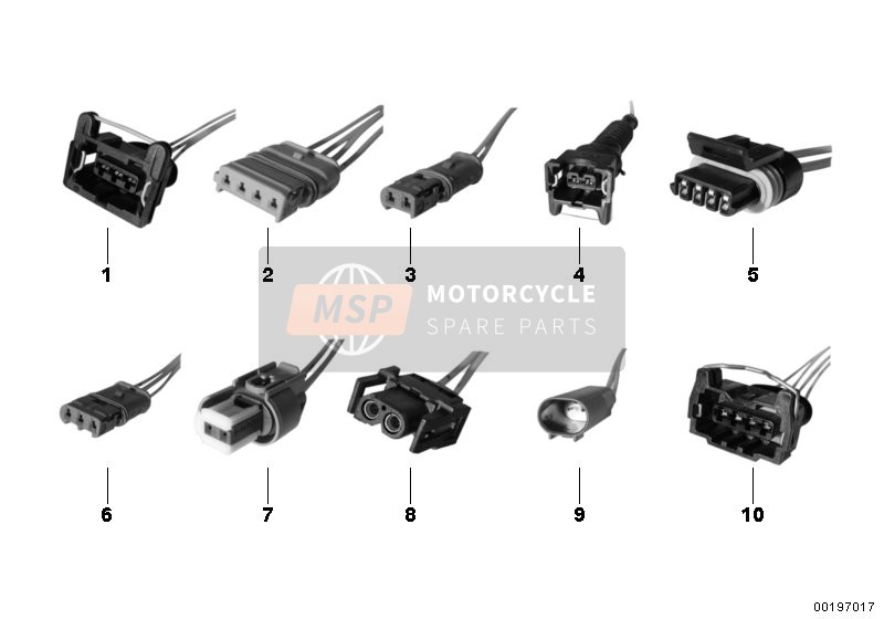 BMW C 650 GT (0133, 0134) 2014 Conector de reparación  2 para un 2014 BMW C 650 GT (0133, 0134)