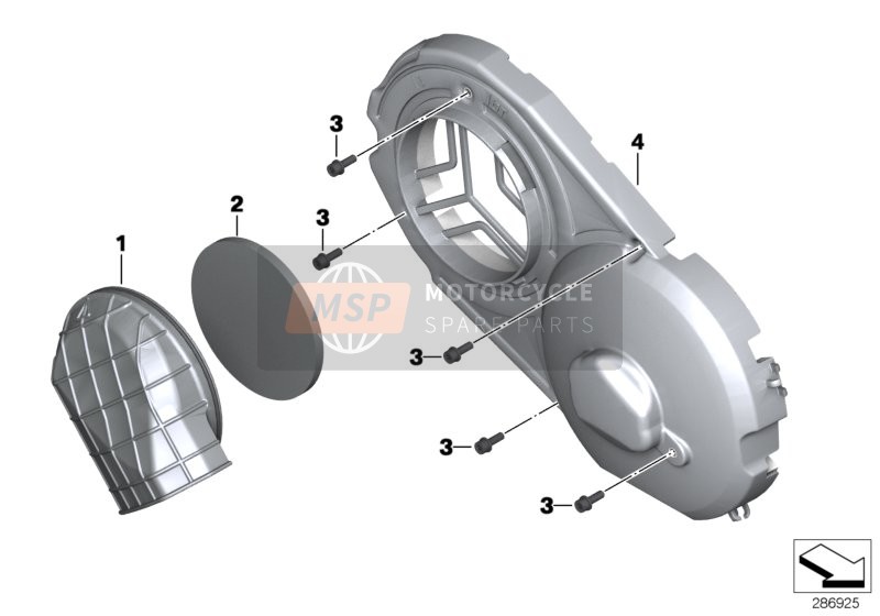 BMW C 650 GT (0133, 0134) 2014 Couverture pour CVT pour un 2014 BMW C 650 GT (0133, 0134)