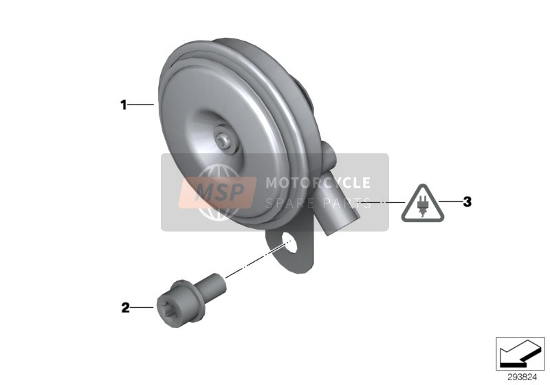 BMW C 650 GT (0133, 0134) 2012 HORN for a 2012 BMW C 650 GT (0133, 0134)