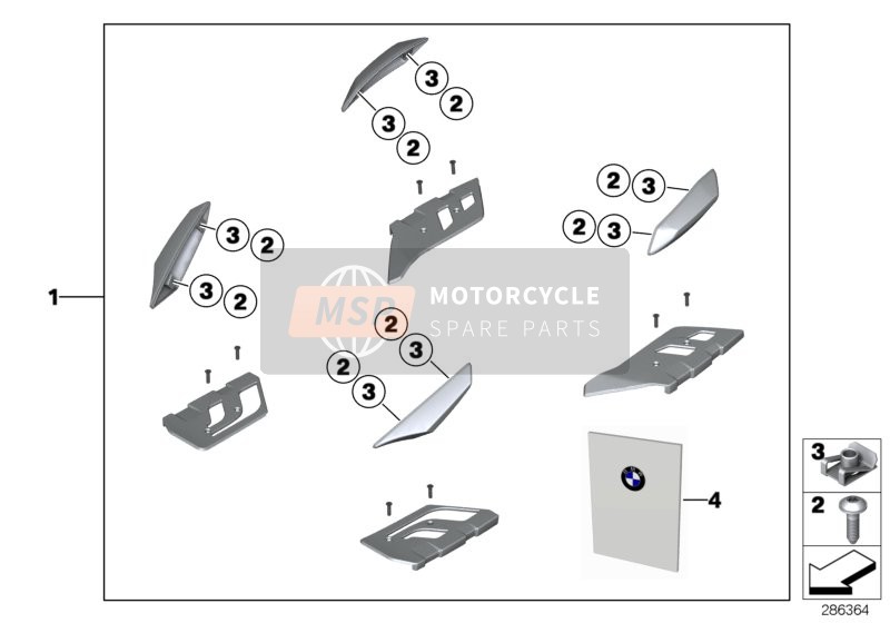 77018527176, Einbauanleitung Sturzpads, BMW, 1