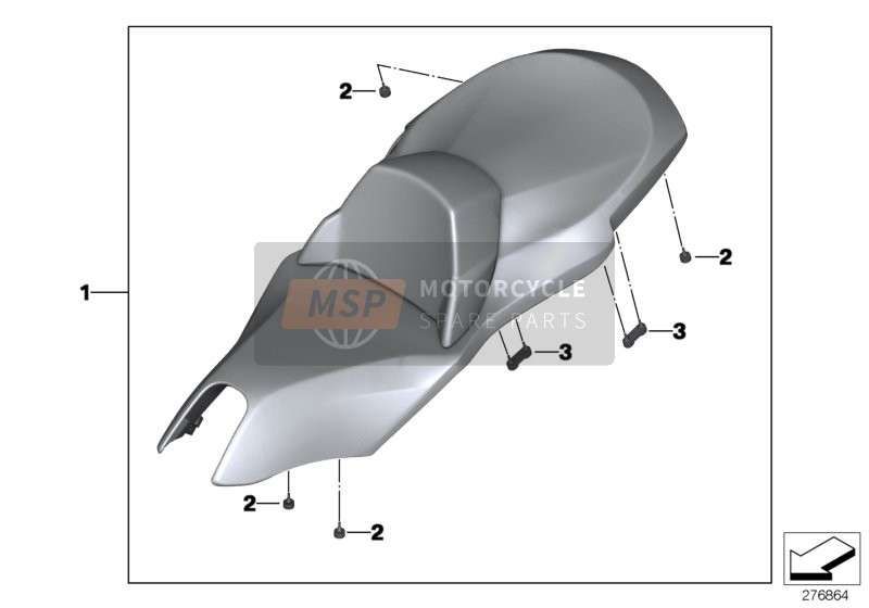 BMW C 650 GT (0133, 0134) 2012 Saddle, exclusive for a 2012 BMW C 650 GT (0133, 0134)