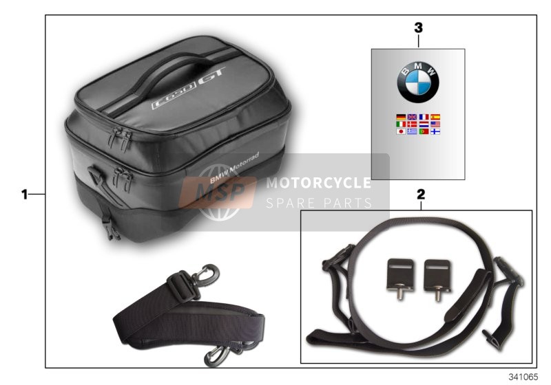 BMW C 650 GT (0133, 0134) 2014 Mitteltunneltasche für ein 2014 BMW C 650 GT (0133, 0134)