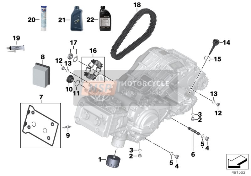 BMW C 650 GT (0133, 0134) 2014 Olio motore / Servizio di manutenzione per un 2014 BMW C 650 GT (0133, 0134)