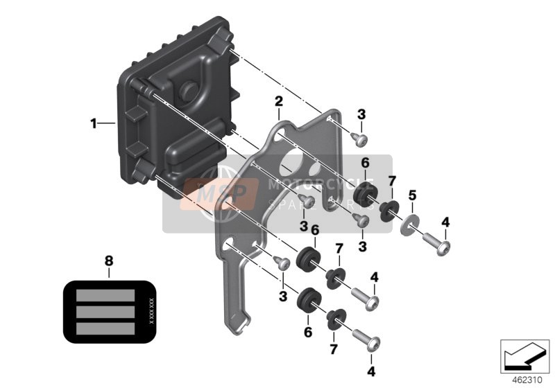 BMW C 650 GT (0133, 0134) 2012 Unità di controllo per BMS-E per un 2012 BMW C 650 GT (0133, 0134)