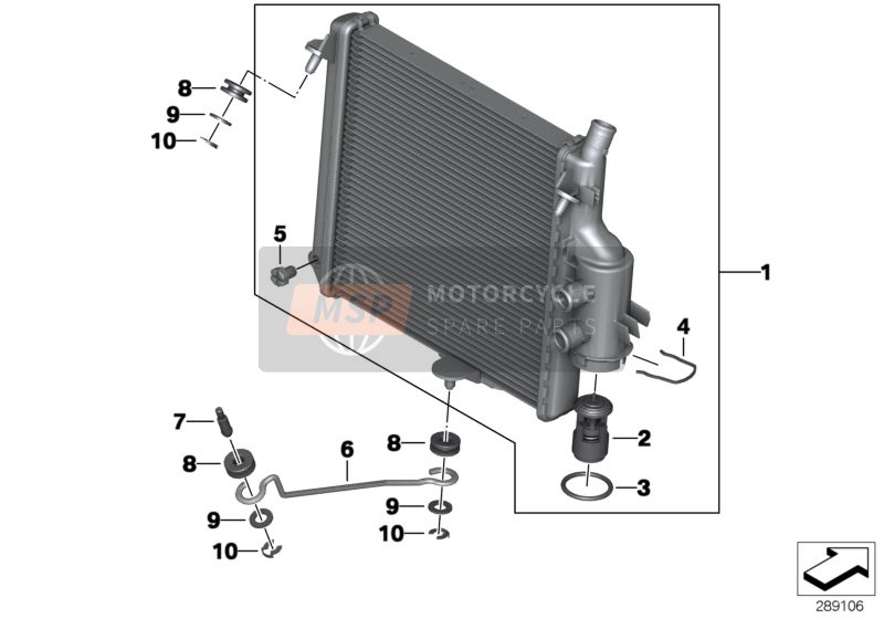 BMW C 650 GT (0133, 0134) 2014 Kühler für ein 2014 BMW C 650 GT (0133, 0134)