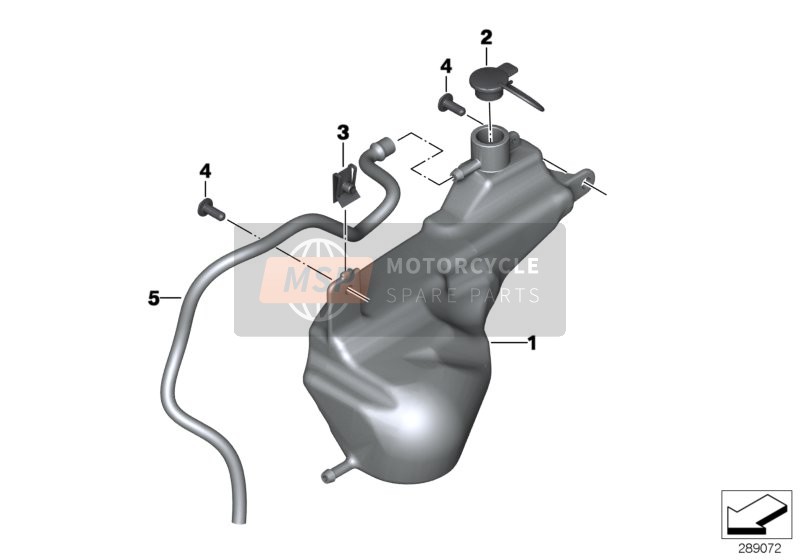 BMW C 650 GT (0133, 0134) 2014 EXPANSION TANK for a 2014 BMW C 650 GT (0133, 0134)