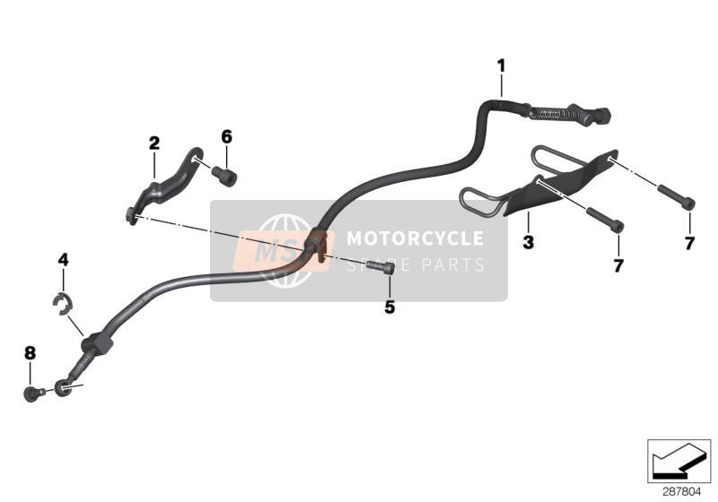 BMW C 650 GT (0133, 0134) 2015 Câble Bowden pour frein de stationnement pour un 2015 BMW C 650 GT (0133, 0134)