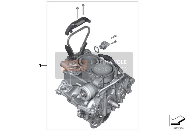 BMW C 650 GT (0133, 0134) 2015 Engine / Running gear for a 2015 BMW C 650 GT (0133, 0134)