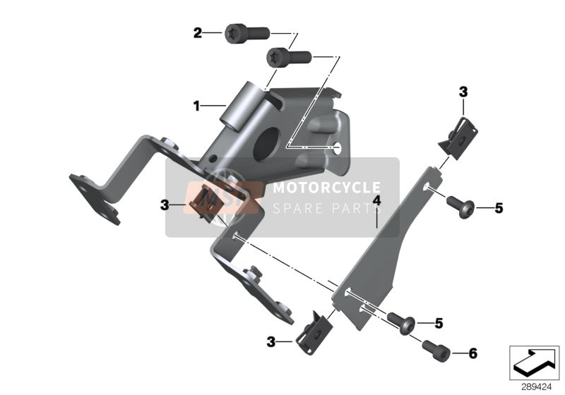 BMW C 650 GT 16 (0C05, 0C15) 2015 Bracket, ignition and steering lock for a 2015 BMW C 650 GT 16 (0C05, 0C15)