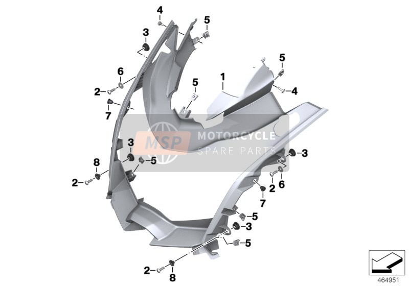 BMW C 650 GT 16 (0C05, 0C15) 2018 Portafaro para un 2018 BMW C 650 GT 16 (0C05, 0C15)