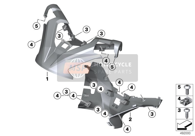 BMW C 650 GT 16 (0C05, 0C15) 2016 Lenkerabdeckung für ein 2016 BMW C 650 GT 16 (0C05, 0C15)