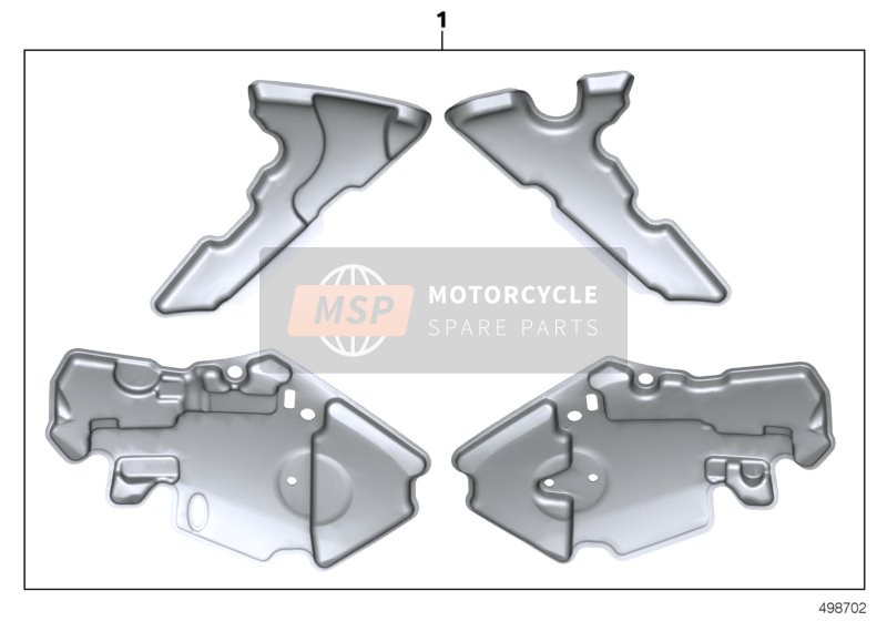 BMW C 650 GT 16 (0C05, 0C15) 2019 Conjunto de paquete acústico 1 para un 2019 BMW C 650 GT 16 (0C05, 0C15)