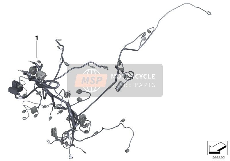 BMW C 650 GT 16 (0C05, 0C15) 2014 Faisceau de câbles principal pour un 2014 BMW C 650 GT 16 (0C05, 0C15)