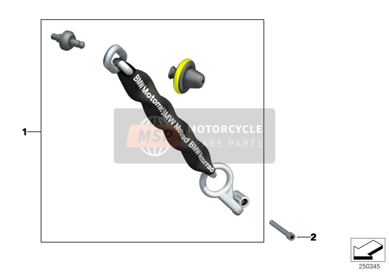 BMW C 650 GT 16 (0C05, 0C15) 2019 Scooter slot voor een 2019 BMW C 650 GT 16 (0C05, 0C15)