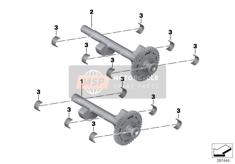 BMW C 650 GT 16 (0C05, 0C15) 2019 COMPENSATING SHAFT for a 2019 BMW C 650 GT 16 (0C05, 0C15)