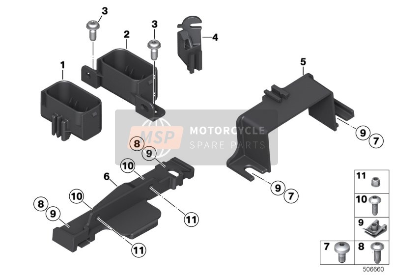 BMW C 650 Sport 16 (0C04, 0C14) 2017 Stekkerkap OBD  1 voor een 2017 BMW C 650 Sport 16 (0C04, 0C14)