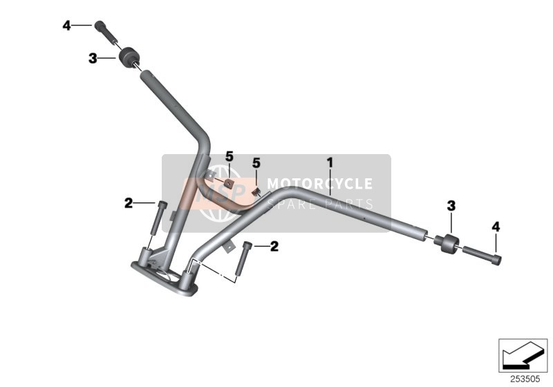 BMW C 650 Sport 16 (0C04, 0C14) 2016 Guidon pour un 2016 BMW C 650 Sport 16 (0C04, 0C14)