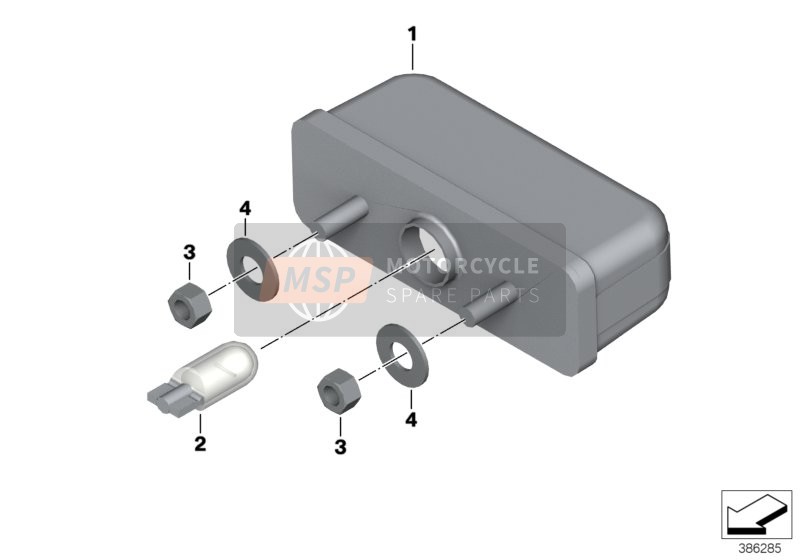 BMW C evolution (0C03) 2014 Kentekenplaatverlichting voor een 2014 BMW C evolution (0C03)