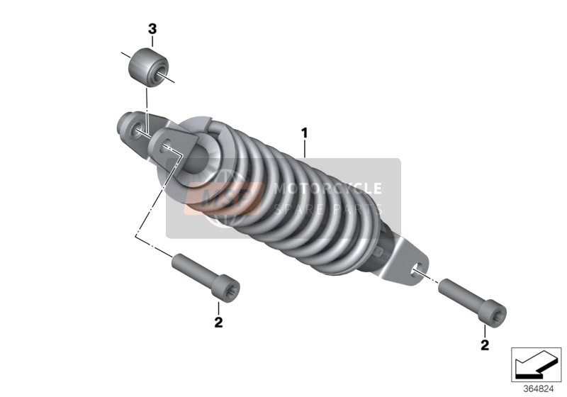 BMW C evolution (0C03) 2014 SPRING STRUT, REAR for a 2014 BMW C evolution (0C03)