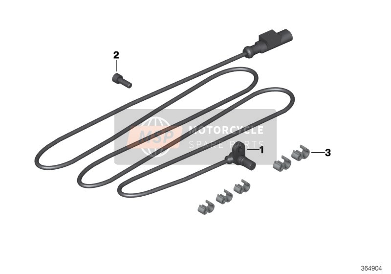 BMW C evolution (0C03) 2017 Sensore di velocità della ruota per un 2017 BMW C evolution (0C03)