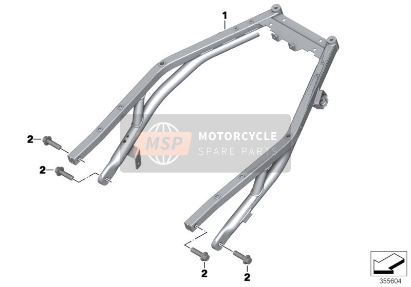 BMW C evolution (0C03) 2017 Achterframe voor een 2017 BMW C evolution (0C03)