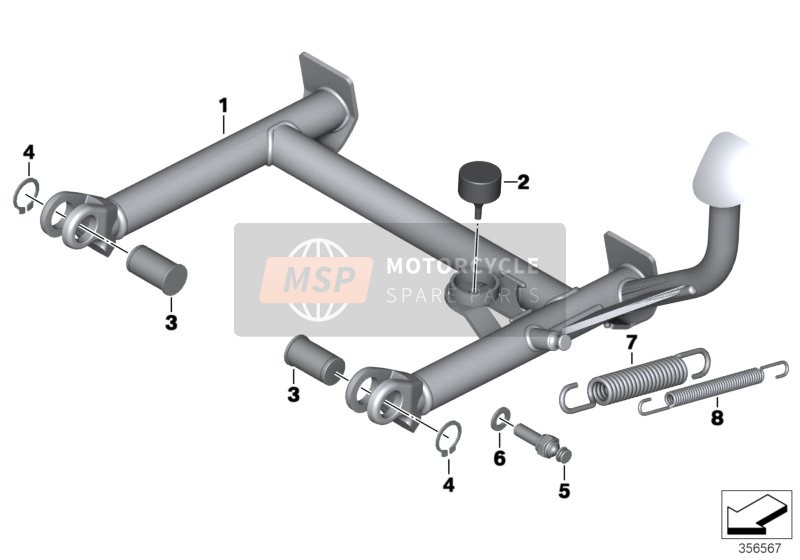 46528543358, Béquille Centrale, BMW, 0