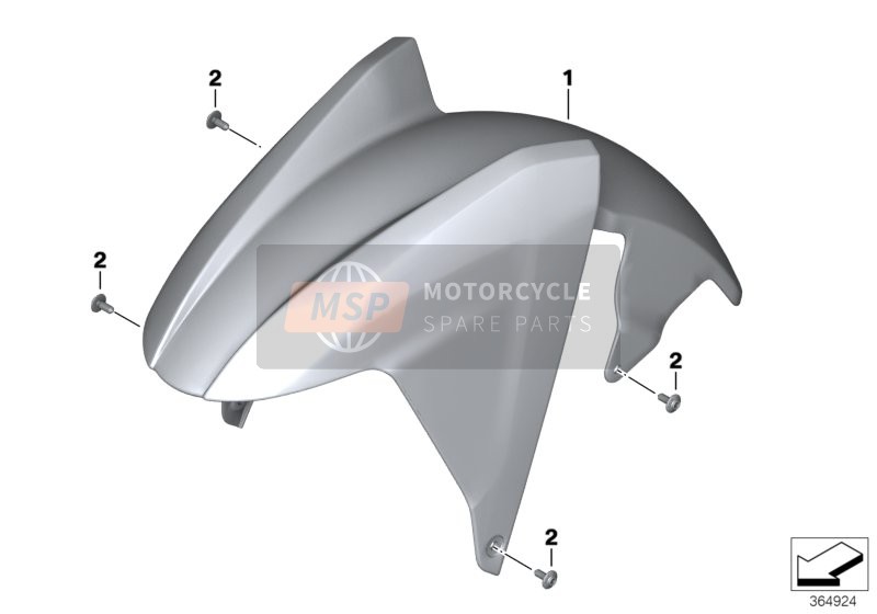 BMW C evolution (0C03) 2019 Coque de roue avant, apprêtée pour un 2019 BMW C evolution (0C03)