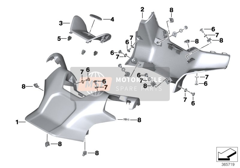 BMW C evolution (0C03) 2018 Cubierta del manillar para un 2018 BMW C evolution (0C03)