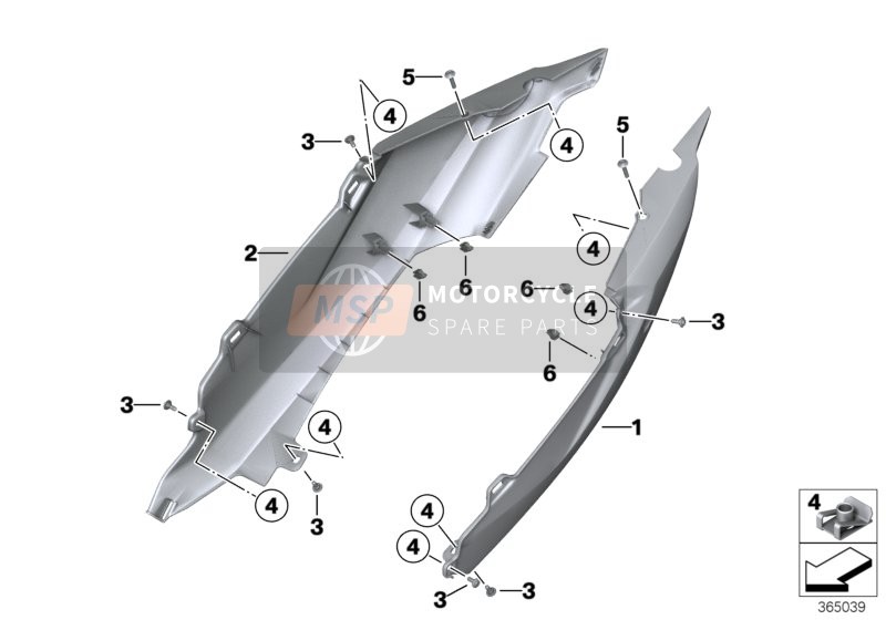 BMW C evolution (0C03) 2014 Pannello, vano bagagli, primer per un 2014 BMW C evolution (0C03)