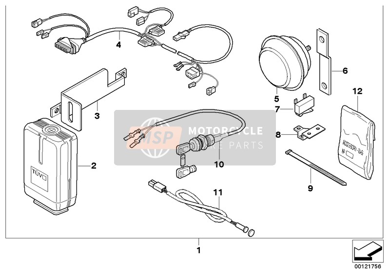 65752316715, Cerradura Incl. Llave, BMW, 0