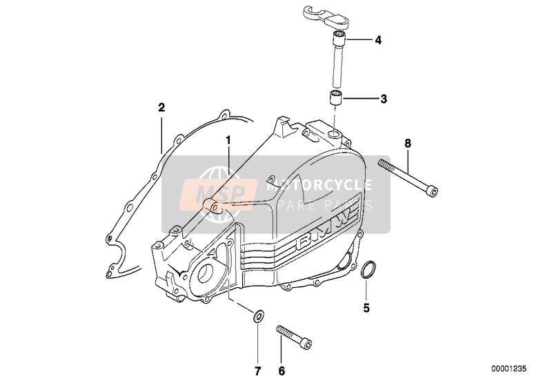 Couvercle de carter de moteur gauche