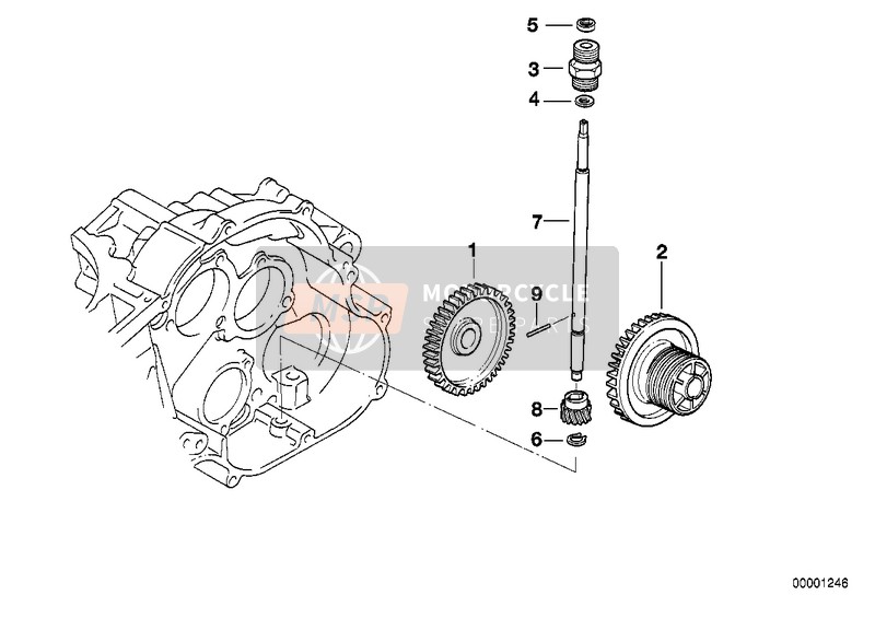 62132343217, Roue Helicoidale, BMW, 0