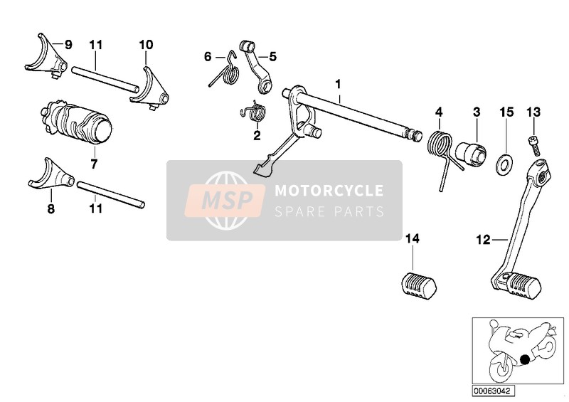 23417652942, Cambio Al Pie, BMW, 0