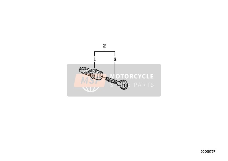 BMW F 650 94 (0161) 2000 SET OF SUITCASE LOCKS 1 for a 2000 BMW F 650 94 (0161)